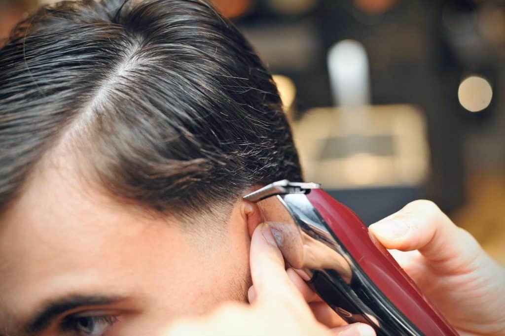Détail coupe homme Coiffeur La Clé du Barbier